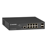 LPB3010A: PoE+, (8) 10/100/1000M PoE+ (RJ45) + (2) dual media 1G/10G SFP+, Full SNMP + web GUI