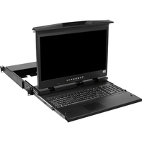 LCD Console Tray, Dual Slide, Ultra Short Depth, 17", Full HD